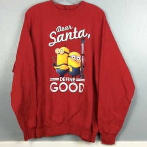 Hanes Comfort Blend Minion Holiday Sweatshirt XL